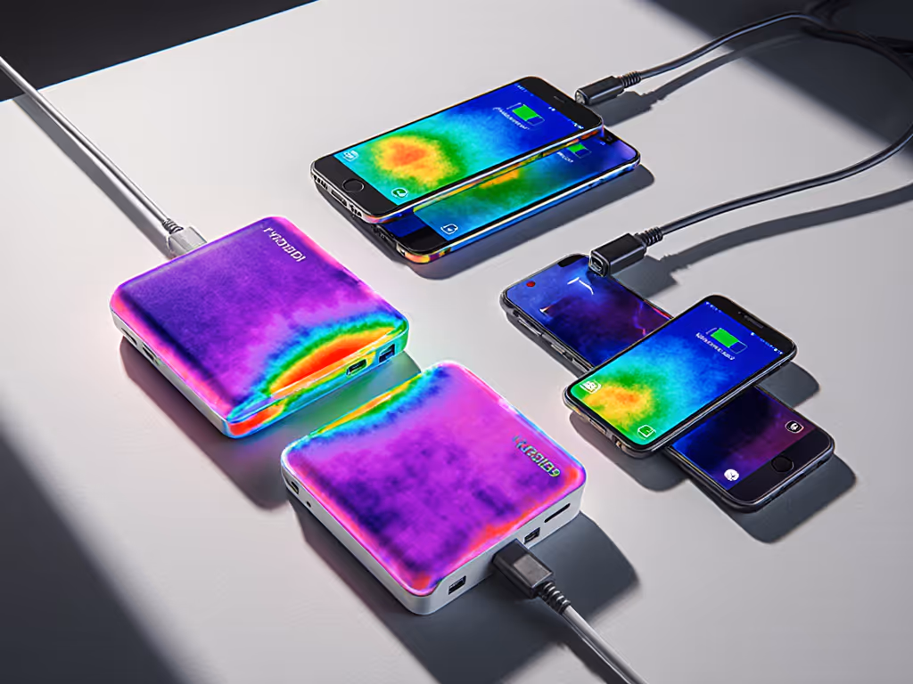 thermal_camera_view_of_overheating_power_bank_on_phone