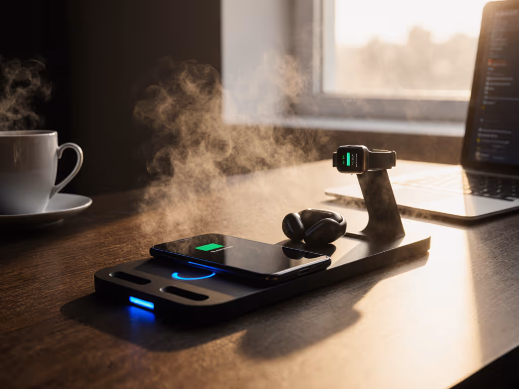 Qi2 Wireless Charger 3-in-1 for Android: Cool, Safe, and Fast Charging